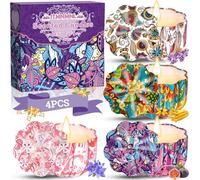 ITMNMNL 4Pcs Candela Profumata, Set Candele Profumate per Bomboniere e Regalo, Offerta per Compleanno e Decorazioni Madre Natale