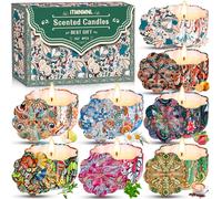 ITMNMNL Candela Profumata 8Pcs Set Candele Profumate,Candele Profumate Bomboniere,Candele Profumate Regalo,Candele Profumate Offerta,Candele Profumate Natalizie,per Compleanno Decorazioni Madre