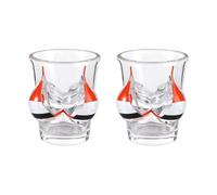 ITODA Confezione da 2 bicchieri da shot 3D creativi a forma di corpo umano, bicchieri da birra sexy a forma di corpo femminile, bicchieri da whisky, novità a forma di bikini, bicchieri in vetro per