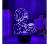 ITOMUN Acrilico 3D LED Luce Anime Black Butler Ciel Phantomhive per camera da letto Decor Nightlight Manga Amanti Regali di Natale Compleanno Lampada al Neon Acrilico
