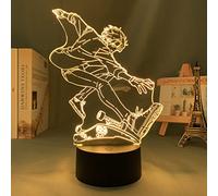 ITOMUN Lampada notturna a LED a forma di anime, SK8 Infinity Langa, illusione 3D, in acrilico, per camera da letto, per ragazze, ragazzi, gadget, idea regalo, 16 colori, con telecomando