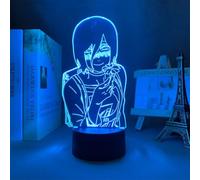 ITOMUN Luce notturna a LED Anime Chainsaw Man 3D Illusion Luce notturna LED Acrilico Pannello Luci per Camera da Letto Decorazione Ragazze Ragazzi Gadget Manga Regalo