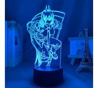 ITOMUN Luce notturna a LED Anime Chainsaw Man Power 3D Illusion Night Light LED Acrilico Pannello Luci per Camera da Letto Decorazione Ragazze Ragazzi Gadget Manga Regalo