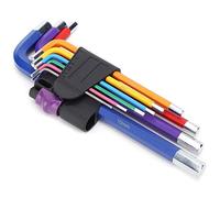 Itonash 9pcs Set di Chiavi con Socket Esagonale, Strumenti Colorati di Chiave Esagonale con Vernice Anti -corrosione per la Riparazione del Laboratorio di Motociclisti in Bicicletta,