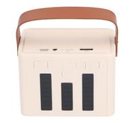 Itonash Altoparlante per Karaoke con Microfono Portatile Bluetooth con Luce a LED, Batteria a Lunga Durata, per Feste, Canti e Balli (Avorio)