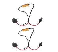 Itonash Cablaggio di Cablaggio Resistore di Carico 50W8RJ, 7440 T20 Adattatori di Cablaggio di Errori di Fissa Flash per le Luci di Segnale di Direzione LED con Connettore Maschile e