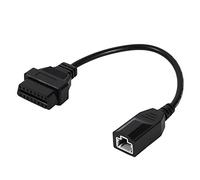 Itonash Cavo Connettore Convertitore Diagnostico, Adattatore OBD2 3 Pin a 16 Pin in Plastica ABS di Alta qualità per Veicoli, Collega il Lettore Dell'auto per L'ispezione Dell'auto