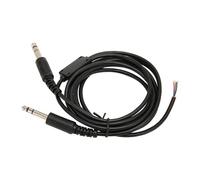 Itonash Cavo di Sostituzione 'Aviazione 'Aviazione, 6,6 Piedi per David Clark Avcomm Pilot Dual GA Plug, Cavo per Cuffie per Aviazione, Facile Operazione
