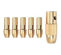 Itonash Chuck di Smerigliatrice Elettrica in Miniatura, Mascella in Ottone 4 Mascelle per Mini Trapani e Smerigliatrici con Design Non Slip, Intervallo di Serraggio 0,5 a 3,0 Mm