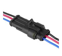 Itonash Connettore Sigillato a 3 Pin con Filo 10 Cm, Kit di Connettore Automatico, per Moto, Scooter, Auto, Camion, Quad, Trike, Roulotte, Marine, Jet Ski, Barche