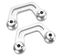 Itonash Coppia una Staffa di Montaggio per Luce Parabrezza a Pilastro, Supporto per Luce Cofano in Lega di Alluminio di Ricambio per JL JLU 2018-2022 Sahara Sport Gladiator JT 2020 (Argento)