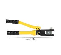 Itonash Crimper Idraulico 10T, Testa in Stile C con Matrici 10-120 Mm, Manico Ergonomico per Crimping a Spigola per Cavo Batteria, Include la Scatola di Stoccaggio Gialla