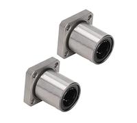 Itonash Cuscinetti a Sfera Lineare a Flangia Quadrata 2 Pc, Cuscinetti di Movimento Lineare LMK20UU 20 Mm di Lunghezza 42 Mm, con Alta Precisione a Basso Attrito, per Sistemi di Guida