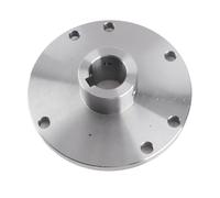 Itonash Fallo del Tornio, Acciaio Ad Alto Manganese 3 Fori 130 Mm Accessorio Mandrino Pesante con Superficie a Taglio Piatto, per K11 130 K12 130 K72 130 Tornio (28 mm)