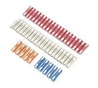 Itonash Fusibile Europeo Automobilistico, Set di Fusibili a Forma di Siluro con Prestazioni Stabili, 50 Pezzi 5A 8A 16A 25a Kit di Fusibili per Auto per Auto Classiche Europee con PF,