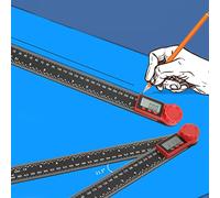 Itonash Inclinometro Angolare, Strumento di Misurazione Digitale con Display a Schermo Piccolo e Risoluzione 0,05°, per la Lavorazione del Legno, Mobili, Materiali Costruzione, Fai Te (300 mm)