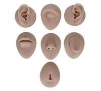 Itonash Modello di Parte del Corpo in Silicone Morbido, Modello di Bocca in Silicone, Ideale per la Pratica Alle Prime Armi, con Grigliatura, Pratico e Conveniente per la (Tono della pelle profonda)