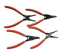 Itonash Pinze per Cerchi 4pcs Set di Circlip, Pinze Ad Anello di Ritenzione in Lega di Ferro con Impugnatura in Gomma Ergonomica, per L'installazione di Anelli a Molla Esterna Interna