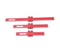 Itonash Pocket Ruler, 6 8 12in in Lega di Alluminio Che Misura il Righello con un Design Quadrato per la Lavorazione del Legno, Ingegneria, Marcatura e Disegno