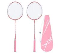 Itonash Racchetta per Badminton Professionale Racquet Badminton Pink con Design a Forma di T Maggiore stabilità Contecuzione e Protezione delle Corde