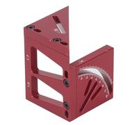 Itonash Righello di Misurazione Multiplo 3D, Sportello Quadrato in Legno in Lega di Alluminio con 30 45 Angoli Fissi 60 Gradi e Modelli Tenoni a Coda di Rondine, per Strumenti di