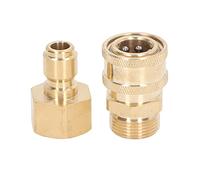 Itonash Rondella Ad Alta Pressione 5000psi Raccordi di Connessione Rapida, Design a Sfera in Acciaio Inossidabile in Ottone per Pistola a Spruzzo della (M22X1.5mm Filo Femmina Spina Filo Maschile)