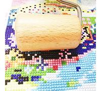 Itonash Rullo in Legno da 2 Pezzi, Strumento per Pittura Diamante in Materiale di Faggio con Superficie Finemente Brunita, per Adulti per Far Aderire Saldamente i Diamanti Alla Tela (Colore