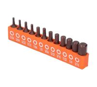 Itonash Set di 12 Pz Hex Bit, Punte in Lega di Acciaio S2 per Uso Industriale con Stinco 1/4 di Pollice, Adatto per Cacciavite Elettrico e Trapano