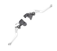 Itonash Set di Leva del Freno Corto Regolabile, Sostituzione Anodizzata in Lega di Alluminio per Classico Reborn 350, Super Meteor 650, con Cuscinetti in Acciaio Sigillato di Precisione (Argento)