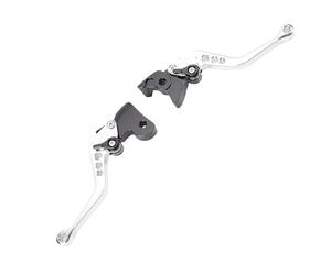 Itonash Set di Leva del Freno Corto Regolabile, Sostituzione Anodizzata in Lega di Alluminio per Classico Reborn 350, Super Meteor 650, con Cuscinetti in Acciaio Sigillato di Precisione (Argento)