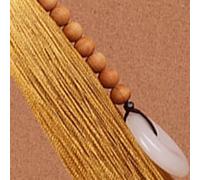 Itonash Specchietto Retrovisore Intagliato a Mano Ornamento Appeso Accessorio Feng Shui Buona Fortuna Decorazione Auto Decorazioni per la Casa (Buddha vino giallo)