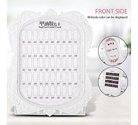 Itonash Stand per Visualizzazione per Unghie con Design dei Fiori, Carta Gel per Chiodo 48 Colori per Strumento di Manicure, Comodo per il Disegno e la Scultura