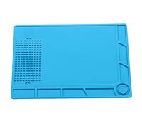 Itonash Tappetino in Silicone Isolante, Superficie Non Slip Anti -statica Ad Alta Temperatura con Scanalature Piccole per la Conservazione degli Accessori, per la Saldatura Riparazione (S-130+)