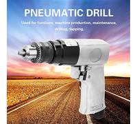 Itonash Trapano Pneumatico 3/8, Trapano Pneumatico Ad Alta velocità 1700 Giri/min con Interruttore di Rotazione Reversibile, per la Foratura di Piastre di Ferro per Pavimenti a Parete