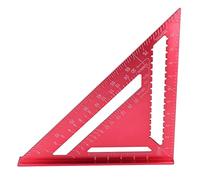 Itonash Triangolo per la Lavorazione del Legno, Righello in Lega di Alluminio a CNC con Scala Incisa Al e Superficie Glassata, per Misurare gli Angoli e il Taglio Quadrato Nella