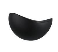 ITOSUI Applique da Parete a LED Moderna e Minimalista a Forma di Mezza Luna, Luce Bianca Calda 3000K, Ideale per Camera da Letto, Soggiorno, corridoio. Alluminio Nero o Bianco (Scuro).