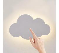 ITOSUI Applique da Parete a LED White Cloud Design con Controllo Touch, 3 Colori dimmerabili, Moderna Lampada da Parete per Soggiorno, Illuminazione d'accento e Illuminazione d'atmosfera per Comodino