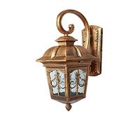 ITOSUI Applique da Parete Moderna in Ottone - Piccola Lanterna da Esterno per Garage, Veranda e terrazzo.