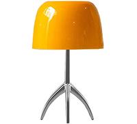 ITOSUI Lampada da Tavolo con Paralume in Vetro, Design in Metallo Cromato, Ideale per Camera da Letto e Soggiorno, Illuminazione Decorativa Moderna per la casa.