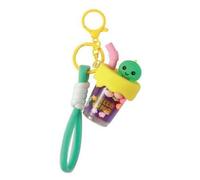 ITOTAL Dino Keyring Dinosaur Design Bubble Tea Green Bracelet Yellow Ring
