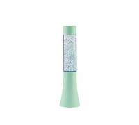 I-TOTAL® - Lampada Lava LED piccola, effetto Glitter cambia colore, lava lamp colorata (Verde Pastello) - 33,5 cm