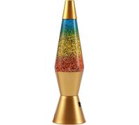 ITotal Lampada Glitter Led Spaceship Base Dorata e Glitter Arcobaleno XL3338
