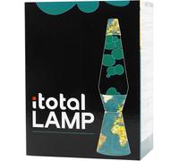 I-TOTAL® - Lampada Lava, effetto bolle, lava lamp colorata (Blue Maps)