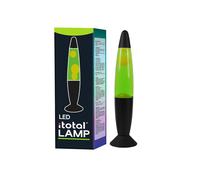 Itotal - Led Lava Lamp W/Green Light - Black Base And White Wax (Xl... Toy NUOVO