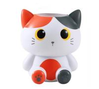 iTOTAL Vaso per matite - Gatto tricolore arancione