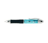 Itoya Xenon Retractable Ballpoint Pen with Rubber Grip, 1.0mm Medium Point, Turquoise (XE-100TQ)