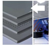 ITP PANNELLI Metallici Controsoffitto Silver 60x60x0.9cm 20pz 7.20mq Forato F1A