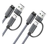 Itramax 2-in-1 Tipo C Cavo Carica per Orologio Garmin Charger 1,2M 2-Pezzi