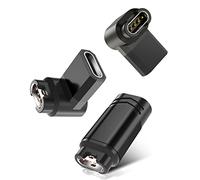 Itramax Adattatore USB C per Garmin 3 Pezzi, 90 Gradi Type C Connettore Caricatore Ricarica per Garmin Fenix 8 E 7 7S 7X 6 6S Pro Solar,Forerunner 970 965 265 255 165,Approach S70 S62,Vivoactive,Venu
