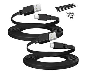 Itramax Cavo di Prolunga Micro USB 9M,Cavo Alimentazione Micro USB Piatto Extra Lungo per Telecamera di Sicurezza,Compatibile con Wyze Cam v4,Blink Mini/XT/Outdoor 3,EZVIZ,eufyCam 2C Pro,Ring Stick Up